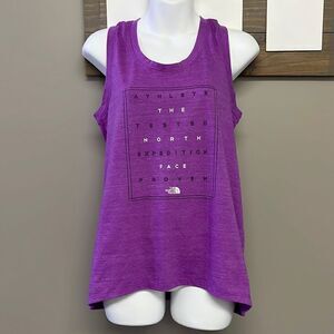 The North Face Women’s Classic Fit Razorback Heather Purple Tank Top- Small